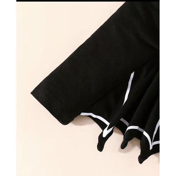 0-3M 2-PCS Baby First Halloween Romper with Bat Wings + Hat "My 1st Halloween" - Picture 6 of 11